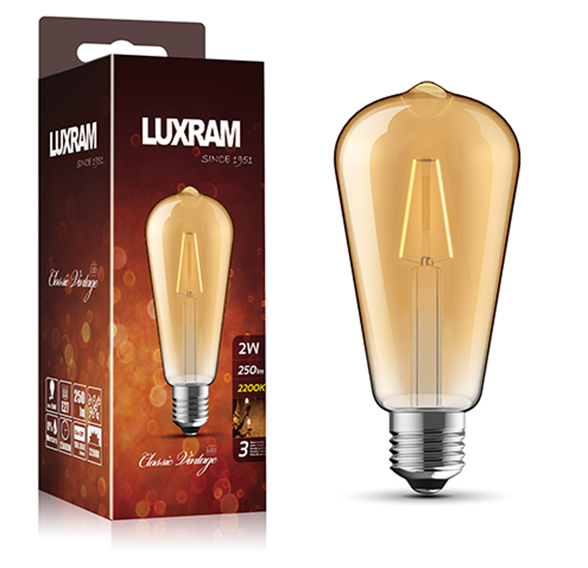 Classic Vintage LED Lamps Luxram Vintage